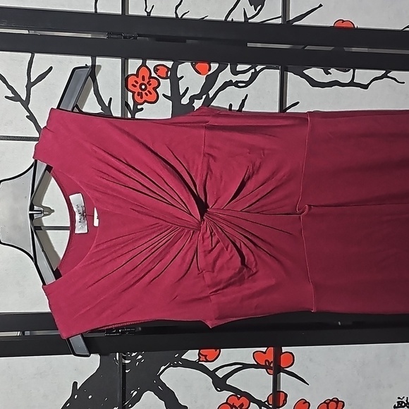 Bailey/44 Anthropologie Elegant Sleeveless Dress Wine Size Medium NWT - Picture 4 of 7